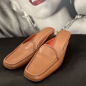Cole Haan Vintage Clogs/Slip in loafer style, Size 8.5, Brown, Gently Worn